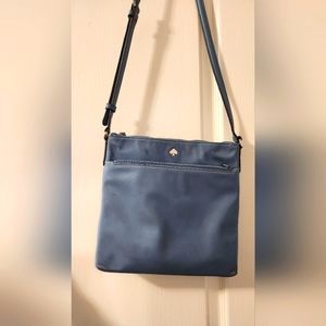 Kate Spade cross body bag. Steel blue